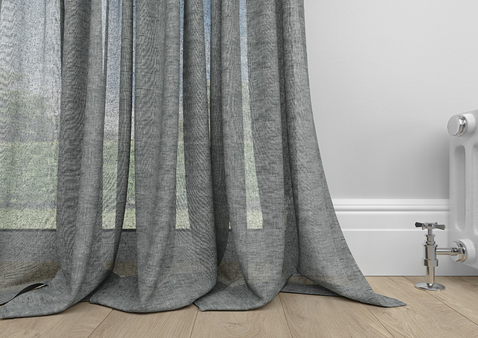 Pescara Voile, Slate - Made to Measure Curtains - Image 6